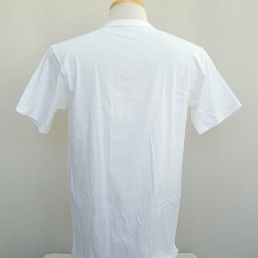 Men's White Short Sleeve Crew Neck Tee